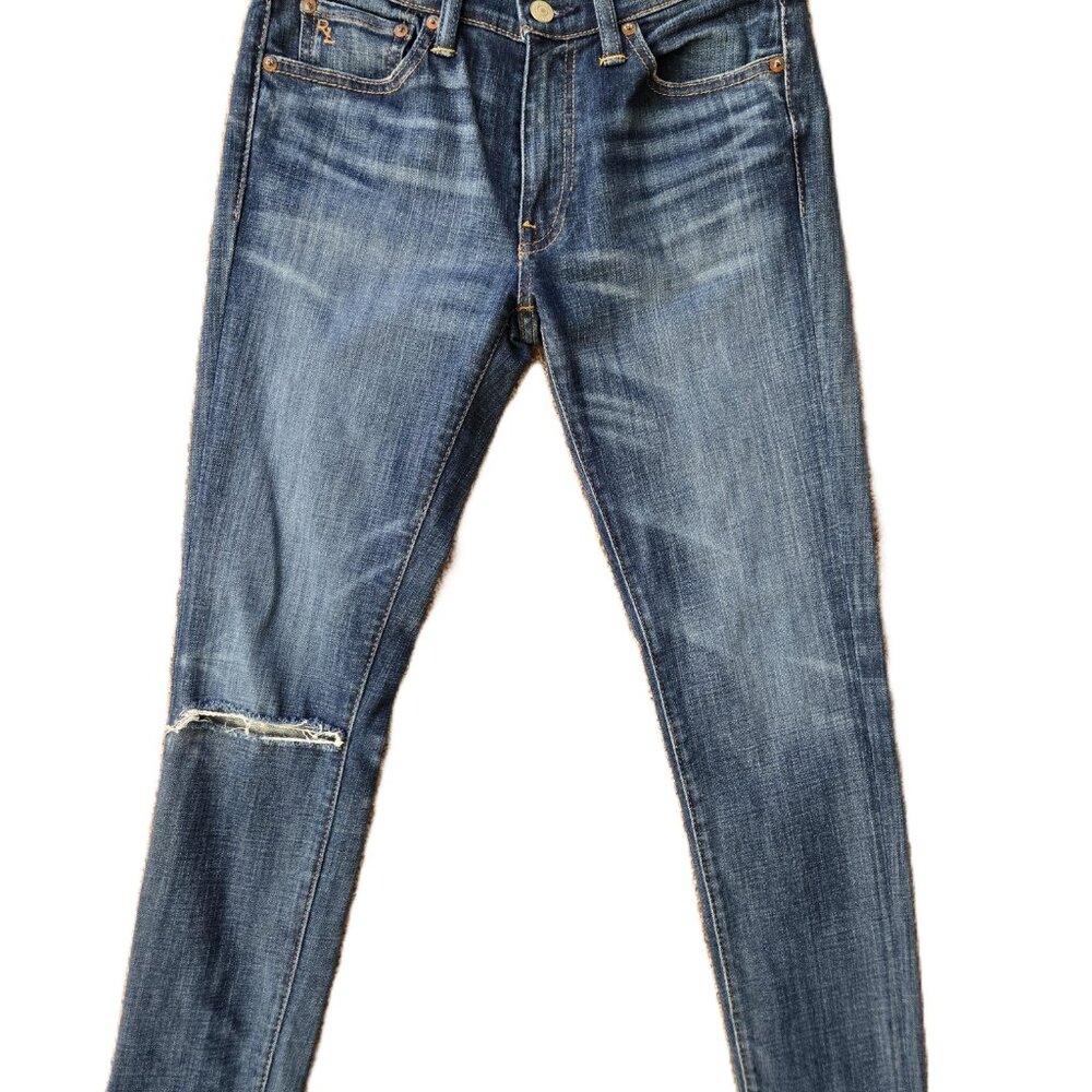 Polo Ralph Lauren Jeans Womens Size 28 Tompkins Mid Rise Skinny Crop Pre-owned